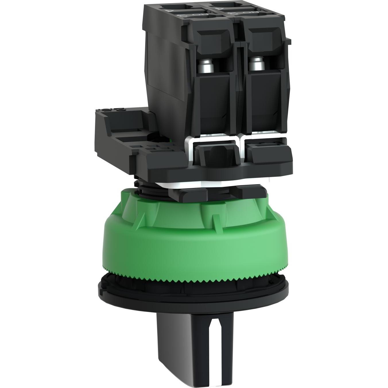 Thumbnail - Schneider Electric Wahlschalter, komplett, Flush, XB5FD33, Taster + Schalter, Schwarz