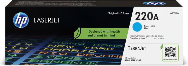 HP 220A Cyaan Originele LaserJet tonercartridge, 1800 pagina's, Cyaan, 1 eenheid (eenheden) (C)