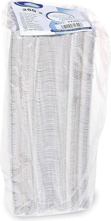 Immagine prodotto Wimex.eu Vassoio di cartone ovale bianco 20,5 x 12,5 x 3,5 cm - 250 pezzi (250 x)