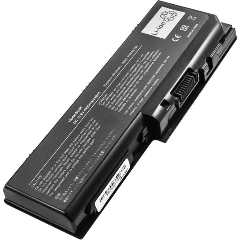 Toshiba Notebookakku (6 Zellen, 4400 mAh), Notebook Akku, Schwarz