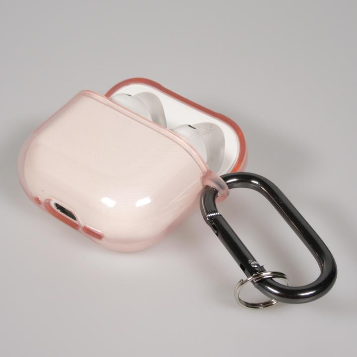 Actual product image Hurtel Transparent Case for Airpods 4 - Pink (Headphone sleeve)