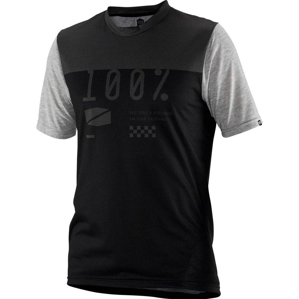 100%, Herren, Velotrikot, Airmatic Long Sleeve Jersey (S, M), Schwarz, S, M