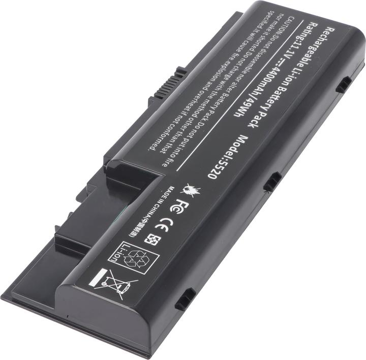 Actual product image AccuCell Battery suitable for ACER Aspire 5310 series, 6530 series, Li-Ion, 11.1V, 4400mAh, 48.8Wh, black (4400 mAh)