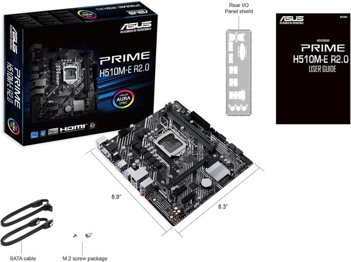 Actual product image ASUS PRIME H510M-E R2.0 (LGA 1200, Intel H510, mATX)