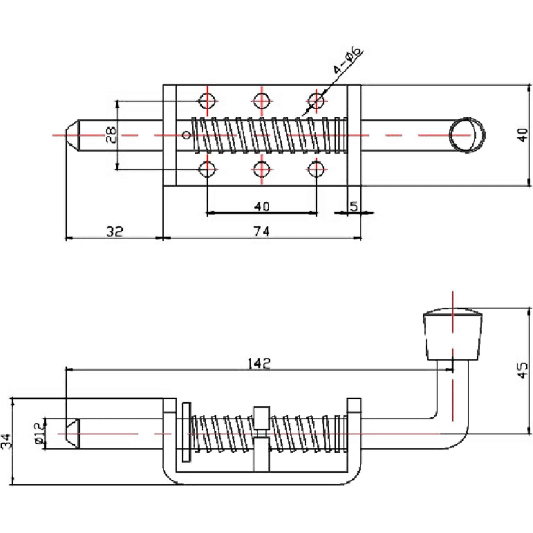 Thumbnail - Eneroid, Vorhängeschloss, Tor Feststeller 150 mm