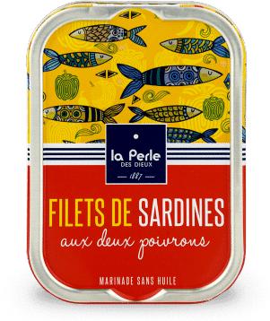 Immagine prodotto La Perle des Dieux Filetto di sardine con due peperoni (115 g)