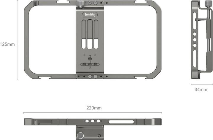 Image du produit SmallRig Cage Universal Smartphone 2791, couleur détaillée : noir (Cage)