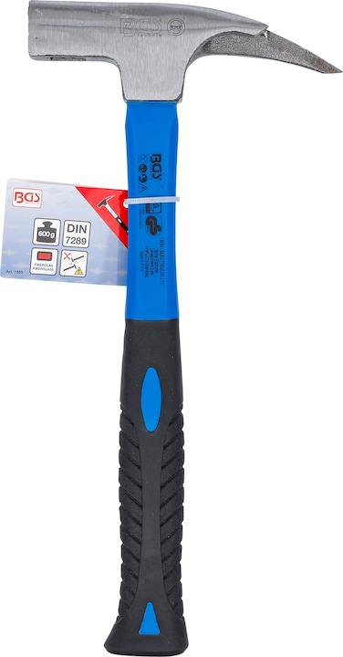 Actual product image BGS Roofing Hammer DIN 7239 Fibreglas Shaft 600 g (790 g)