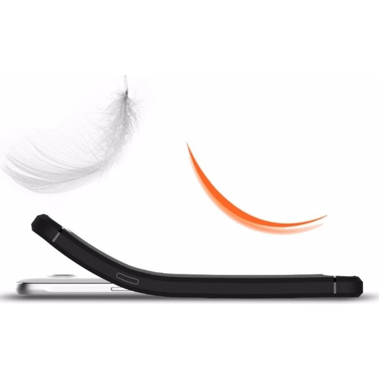 Thumbnail - Screenguard Samsung Galaxy J7 2016 Hülle Carbon Brushed Soft TPU (Samsung Galaxy J7 2016), Smartphone Hülle, Schwarz