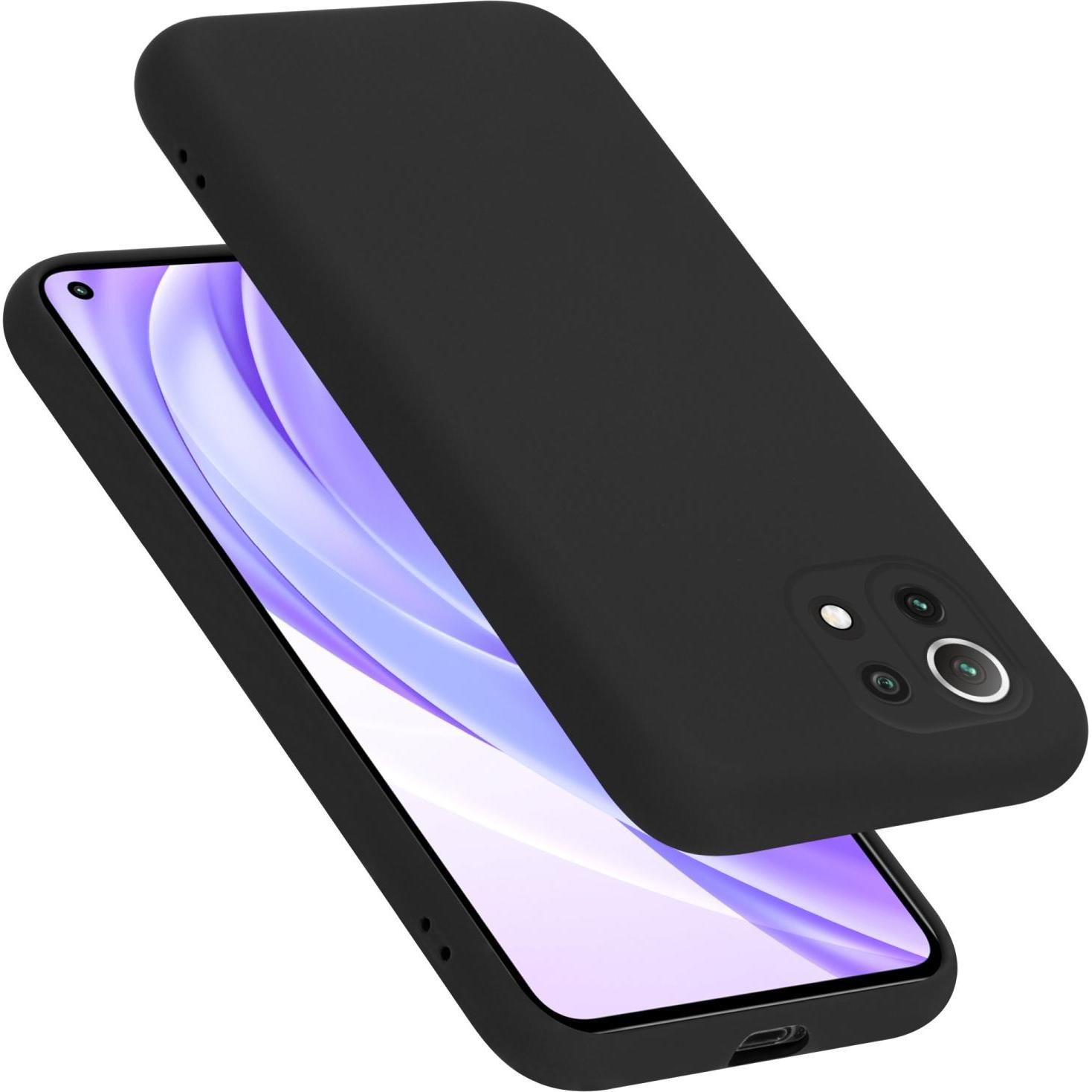 Cadorabo TPU Liquid Silicone Case Hülle für Xiaomi Mi 11 LITE (4G / 5G) / 11 LITE NE (Xiaomi Mi 11 Lite, Xiaomi Mi 11 Li...