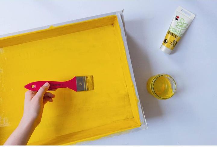 Actual product image Marabu Craft Paint Alkyd Paint Green Medium Yellow, 100 ml (100 ml)