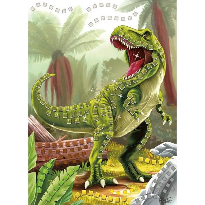 Besttoy Glitzermosaik Bastelset - T-Rex