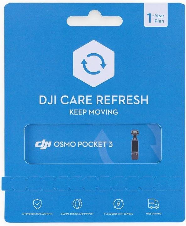 Actual product image DJI Care Refresh (Osmo Pocket 3) 1 year (card) (12 months, Technical support, Postal warranty)