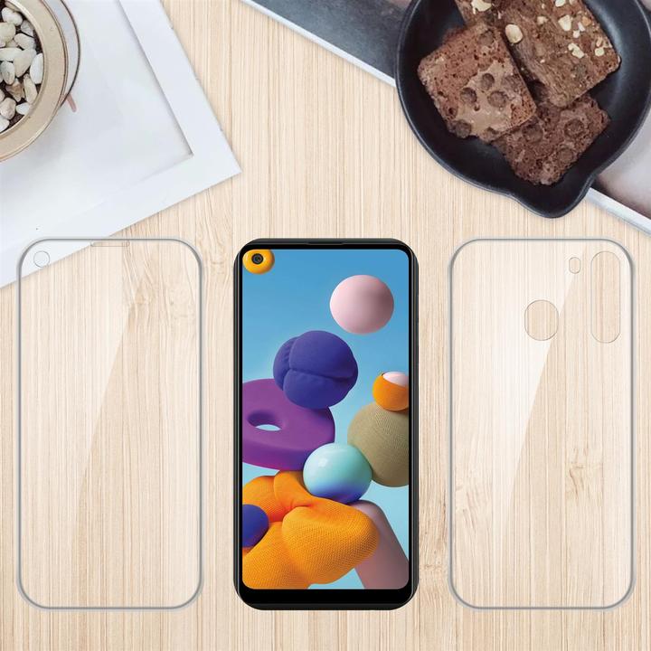 Immagine prodotto Cadorabo TPU 360 gradi di copertura del caso (Samsung Galaxy A21)