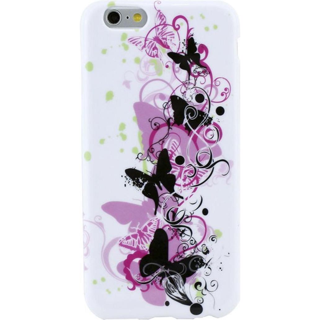 König Design Schutzhülle Handytasche Etuis TPU für Handy Apple iPhone 6 Motiv Schmetterlinge (Apple iPhone 6), Smartphon...