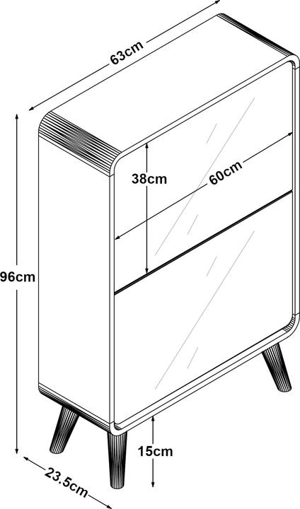 Produktbild En.Casa Stryn (63 x 23.5 x 96 cm)