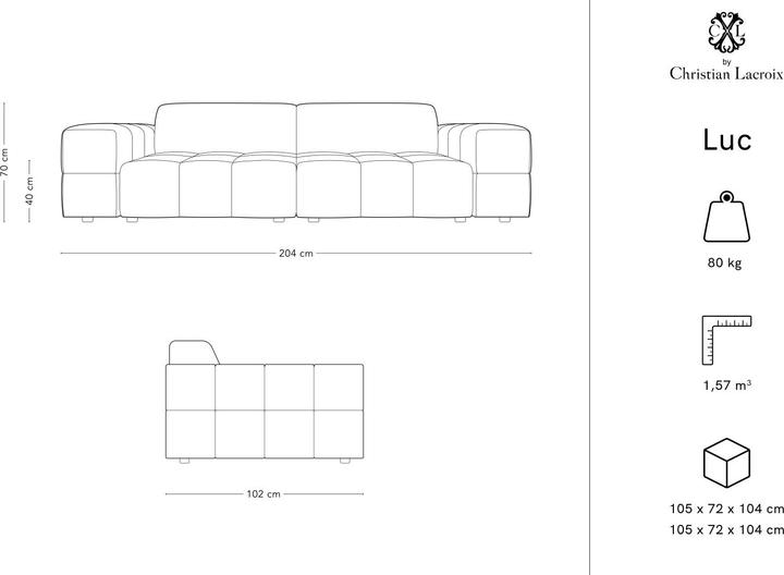 Actual product image CXL by Christian Lacroix Luc (3-seater)
