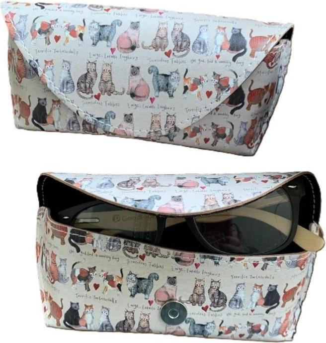 Actual product image Alex Clark Art GL07 Cat glasses case