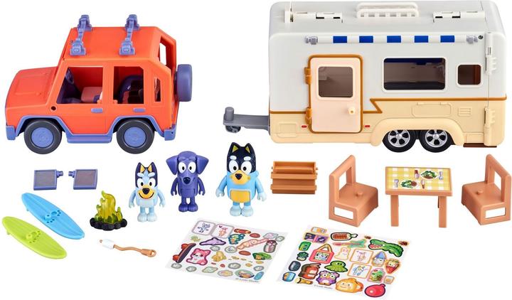 Produktbild Bluey Family cruiser & Caravan playset