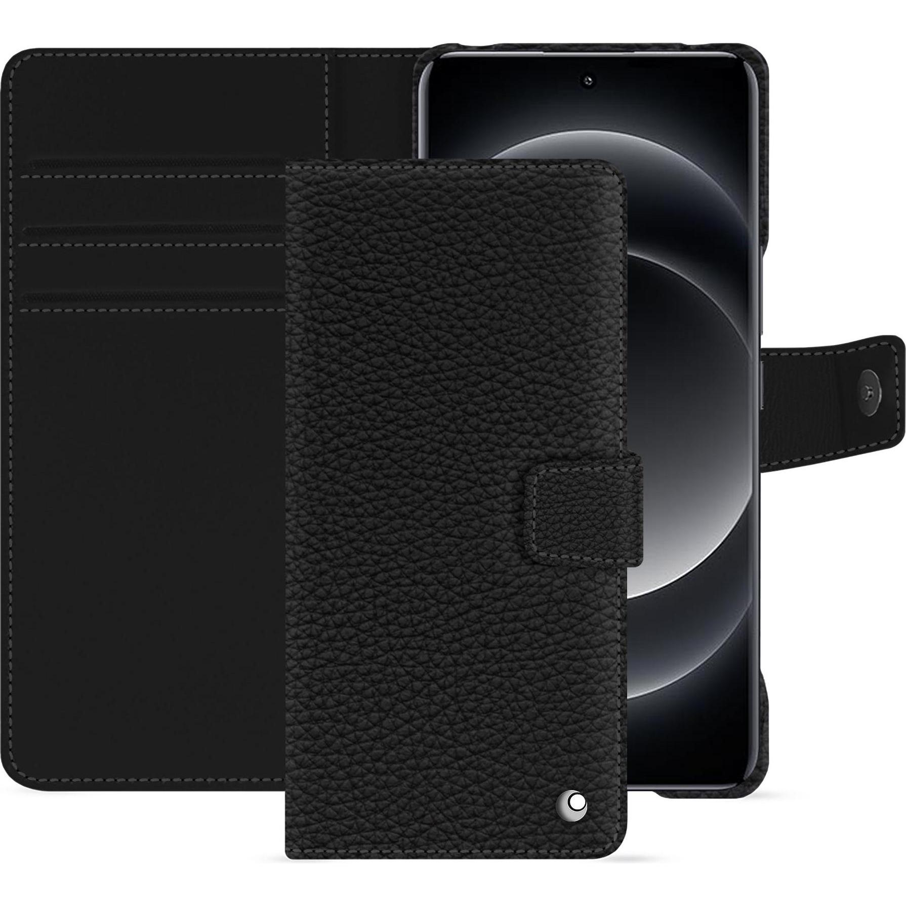 Noreve Custodia in pelle Xiaomi 14 Ultra (Xiaomi 14 Ultra), Cover smartphone, Nero
