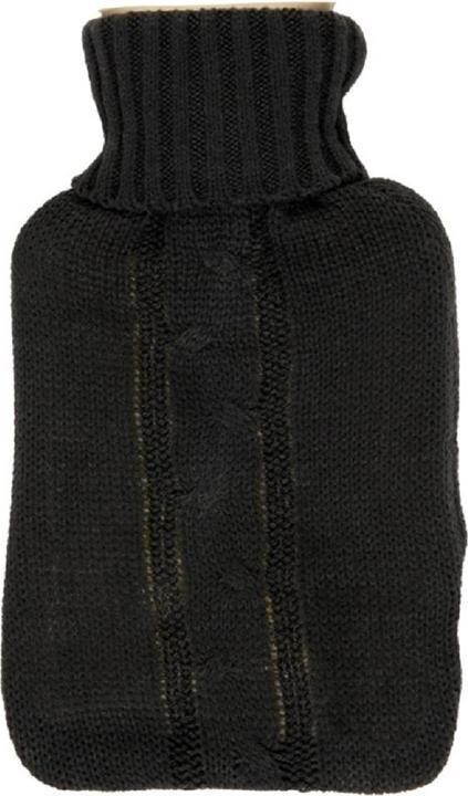 Immagine prodotto Universal Textiles Bottiglia dell'acqua calda con copertura in maglia (1 l, Fiaschetta da letto con coperchio)