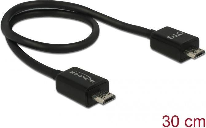 Actual product image Delock Micro USB-B - Micro USB-B OTG (0.30 m, USB 2.0, 2.50 W)