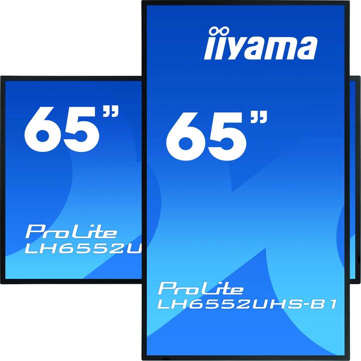 Actual product image iiyama 65" LH6552UHS-B1 DVI,3xHDMI,DP,USB (3840 x 2160 Pixels, 64.50")