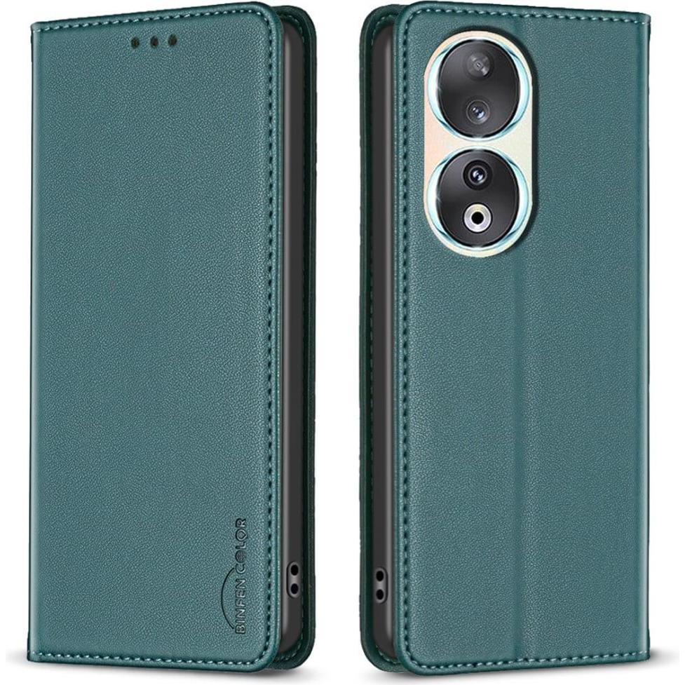 Binfen Color Honor 90 - BINFEN Flip Case Hülle grün (Honor 90), Smartphone Hülle, Grün