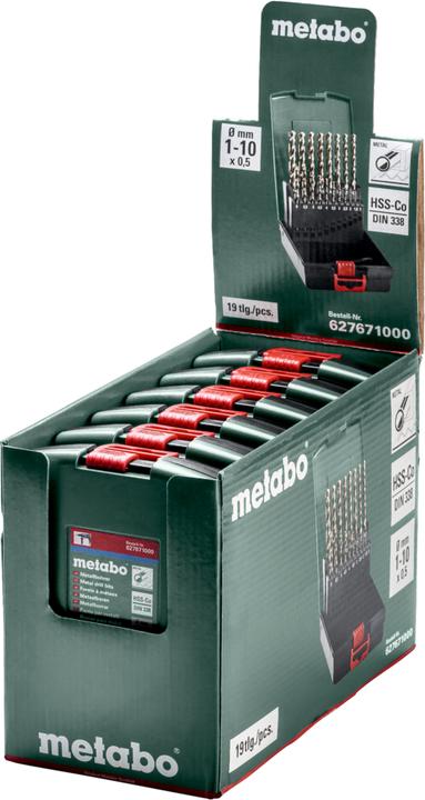 Actual product image Metabo HSS-CO plastic cassette. SP. 19-piece (627671000)