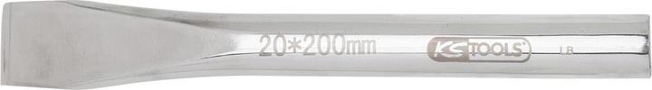KS Tools Scalpello piatto in acciaio inossidabile, gambo rotondo, 36x500 mm