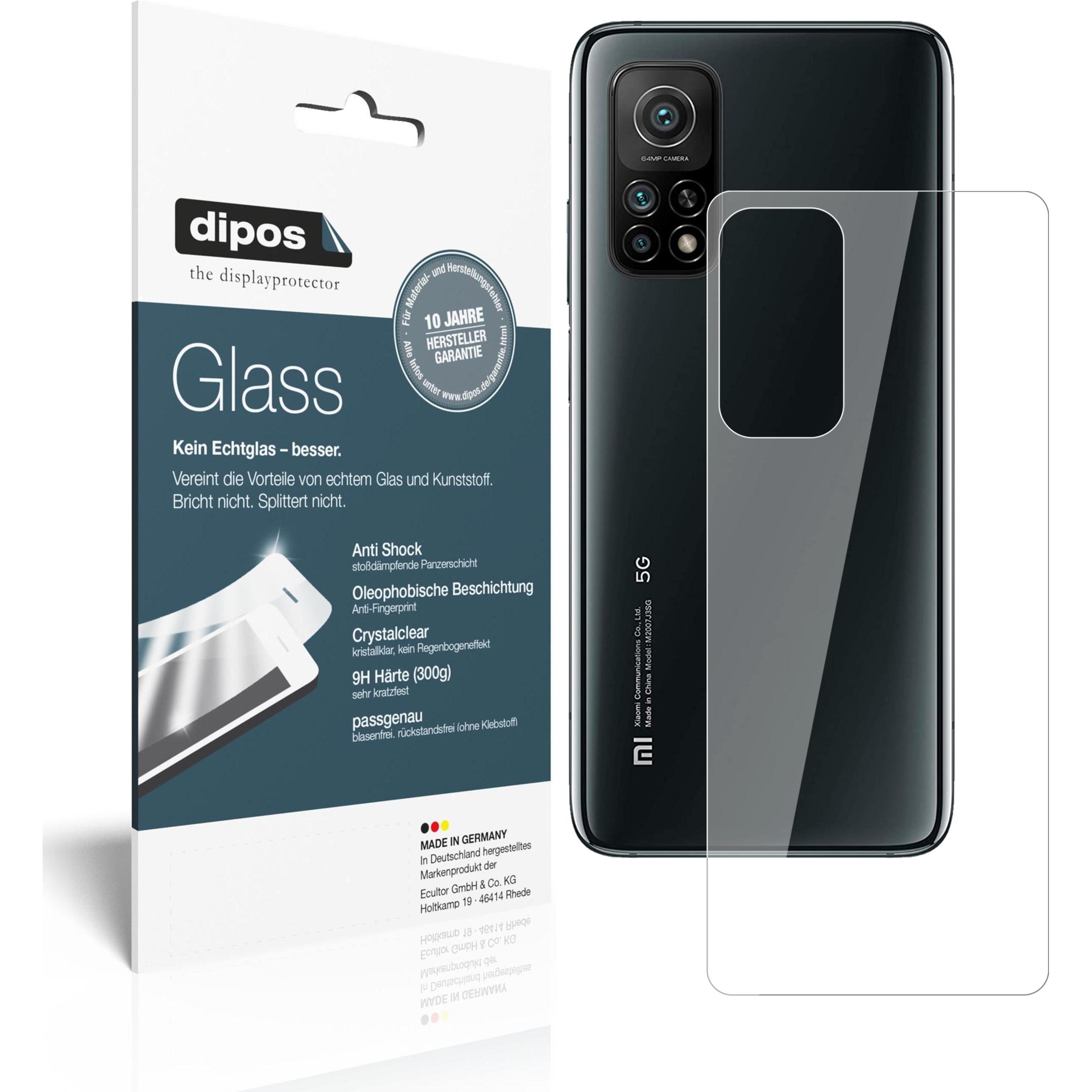 Dipos Displayschutz Anti-Shock (2 Stück, Xiaomi Mi 10T), Smartphone Schutzfolie, Transparent