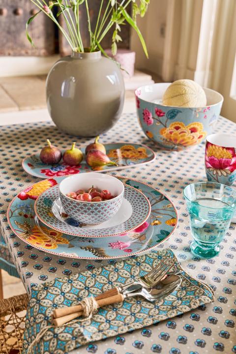 Produktbild PIP Studio Blooming Tales Fantasy Blue Platzteller 32cm (1x, 32 cm)