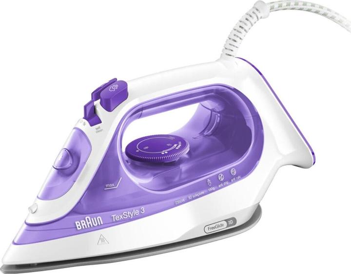 Actual product image Braun TexStyle 3 Dry & Steam Iron Purple (2350 W, 160 g/min)