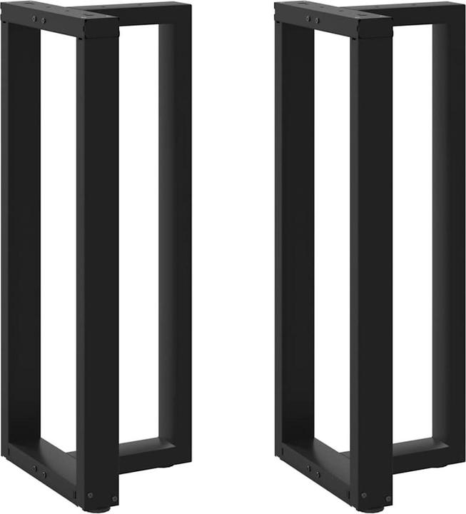 vidaXL Gambe tavolo bar a T 2 pezzi nero 40x35x(101-102) cm gamba tavolo acciaio