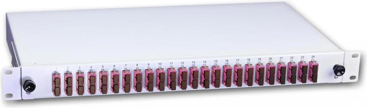 Image du produit Wirewin Boîte d'épissure fibre optique, 48 fibres, 24x DSC multimode, 50/125µm OM4 Pigtail Boîtes d'épissure
