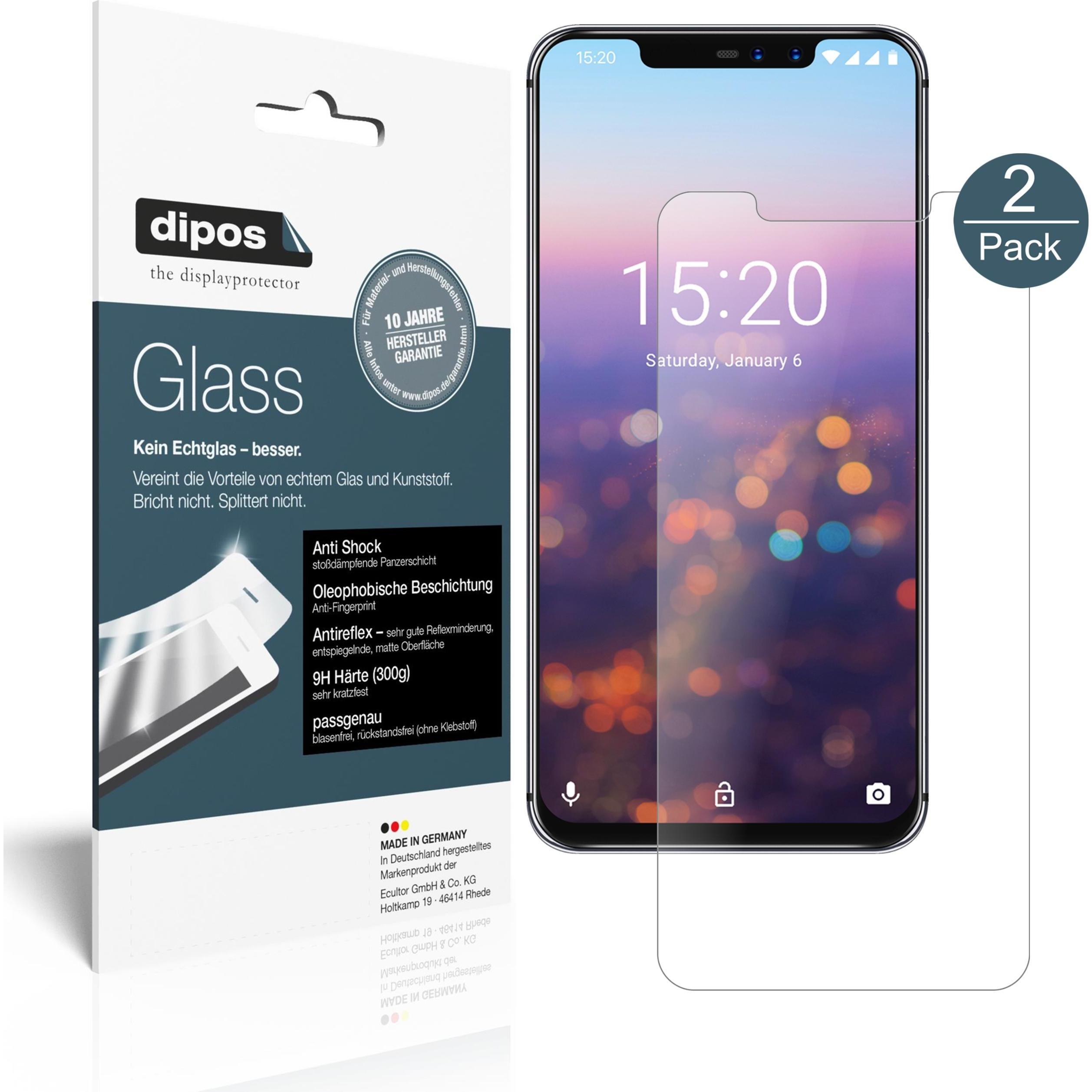 Dipos Displayschutz Anti-Shock (1 Stück, Sony Xperia Z2), Smartphone Schutzfolie, Transparent