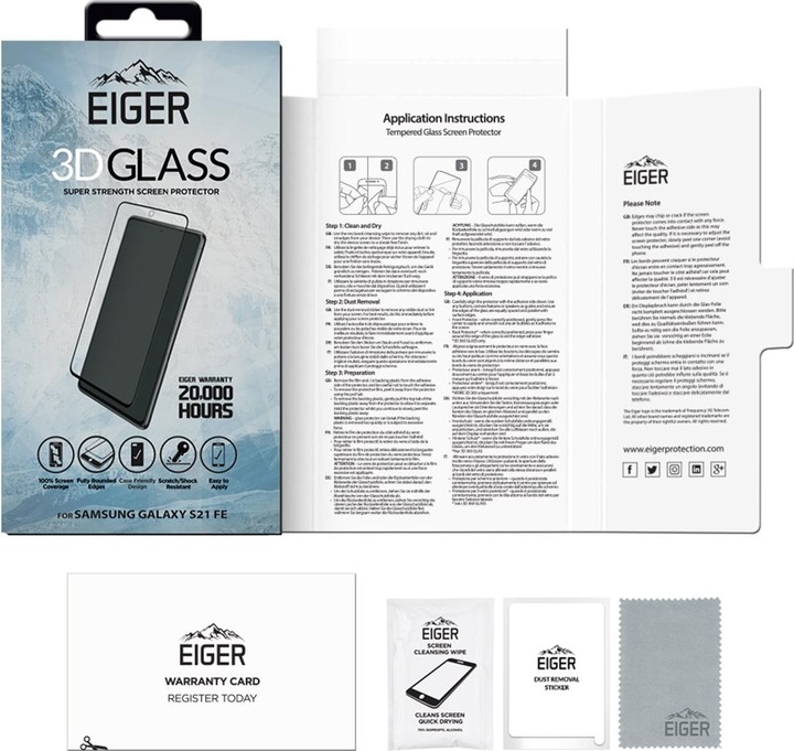 Actual product image Eiger Clear Edge (1 Piece, Samsung Galaxy S21 FE)