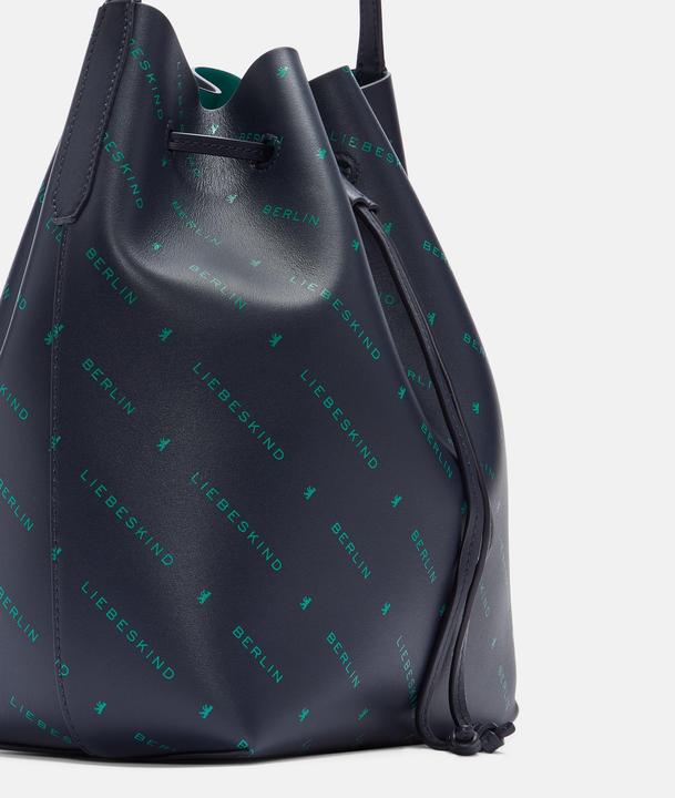 Immagine prodotto Liebeskind Berlin Borsa a secchiello monogramma morbida nappa blu vestito