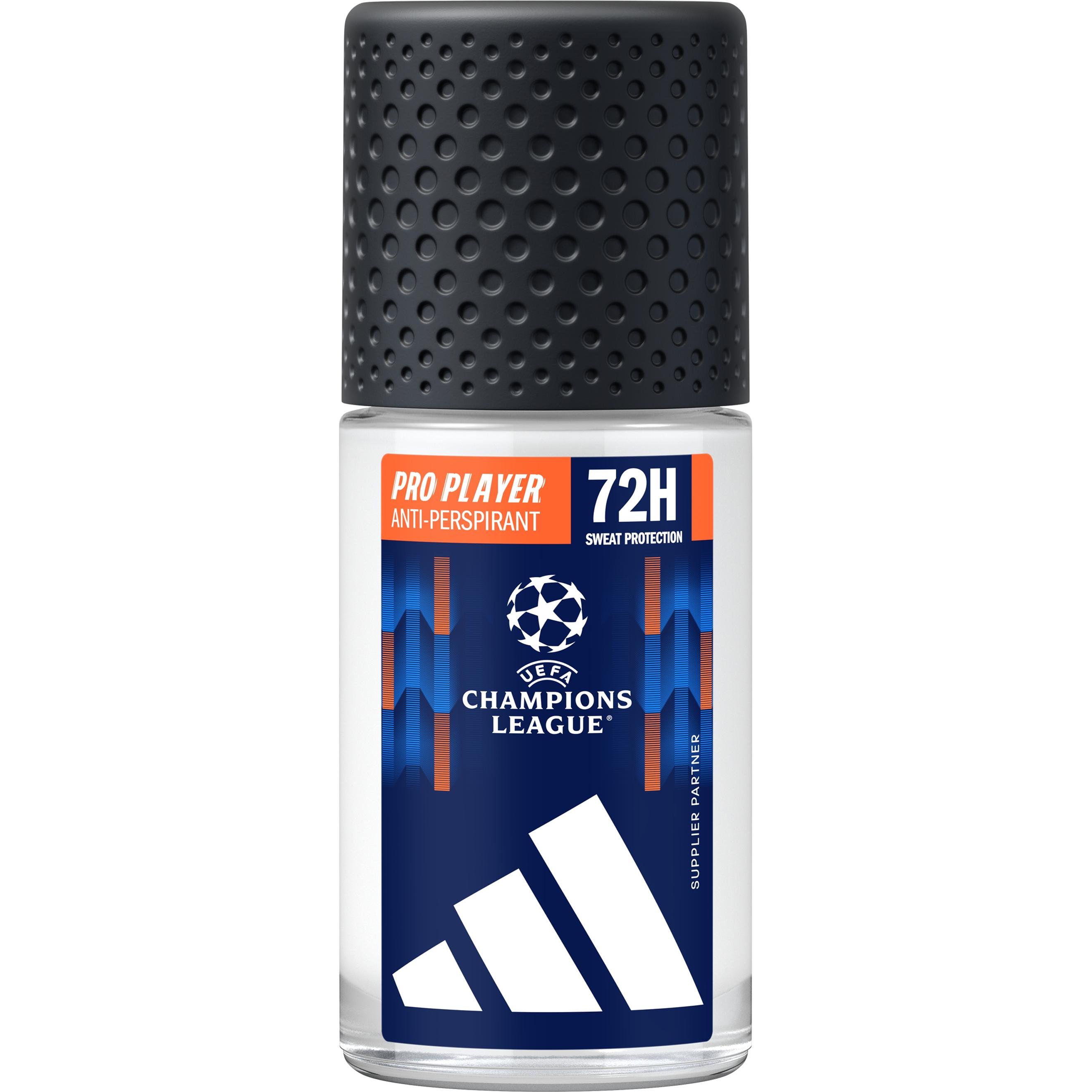 Coty, Deodorante, Adidas Uefa Champions League Pro Player Antiperspirant Rollon 50ml (Roll-on, 50 ml)