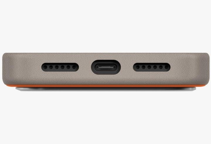 Produktbild Uniq Lyden DS Case for iPhone 17 Pro Max Magclick Charging Orange/Gray (Apple iPhone 17 Pro Max)