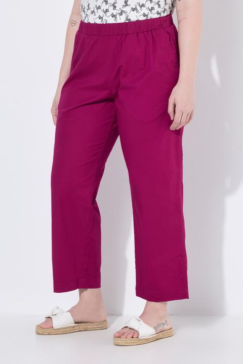 Immagine prodotto Ulla Popken Pantaloni chino a 7/8 modello Ruby con taglio della gamba dritto e ampio e cintura elastica (52)
