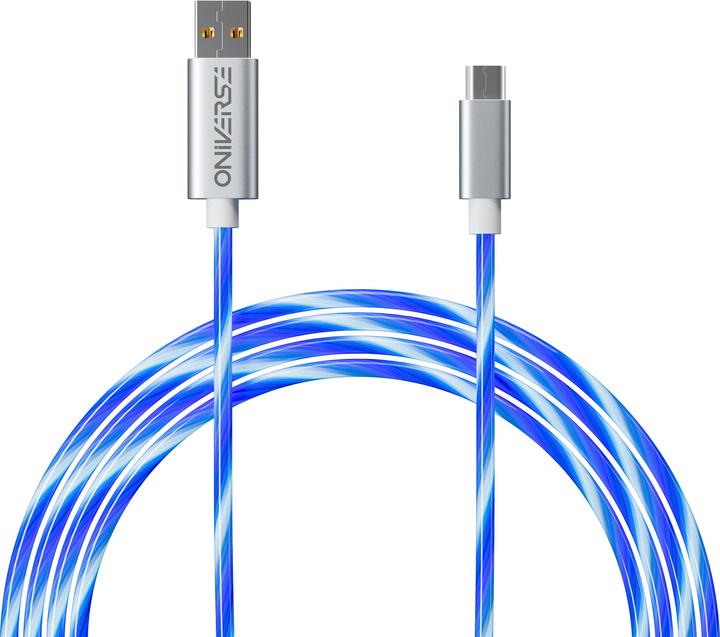 Produktbild Oniverse Micro Usb Charge Cable With Led, 2 Meters - White (2 m)
