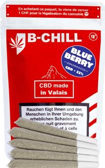 Produktbild B-Chill Blueberry Pre-Rolls • CBD Joints Greenhouse