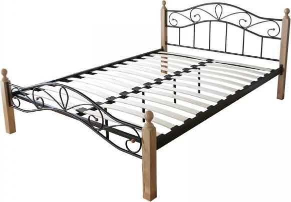 Produktbild Homestyle4u Metallbett Doppelbett (160 x 200 cm)