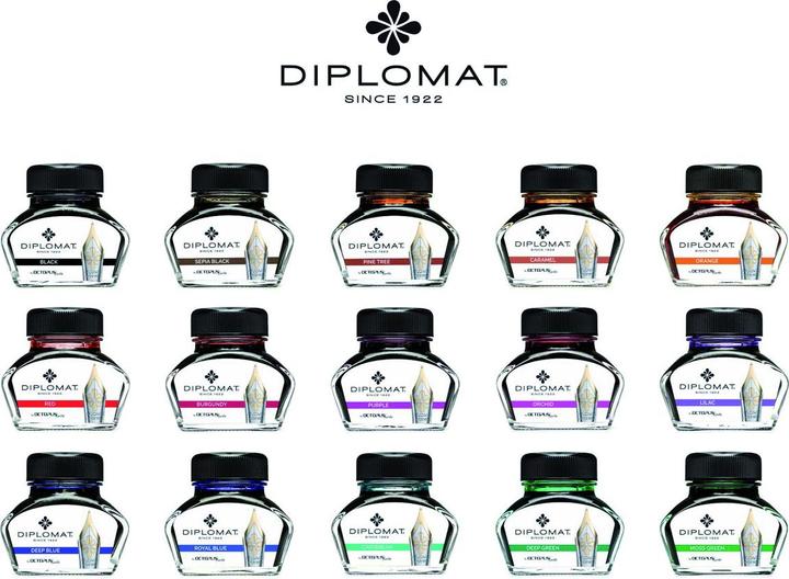 Image du produit Diplomat Verre à encre noir 30ml (Noir)