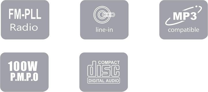 Actual product image Silva Schneider Stereo system (Bluetooth, CD player, 2x 5 W)