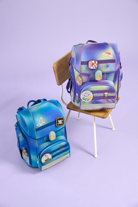Produktbild Lässig Schulrucksack-Set Boxy, Grün / Blau (21 l)