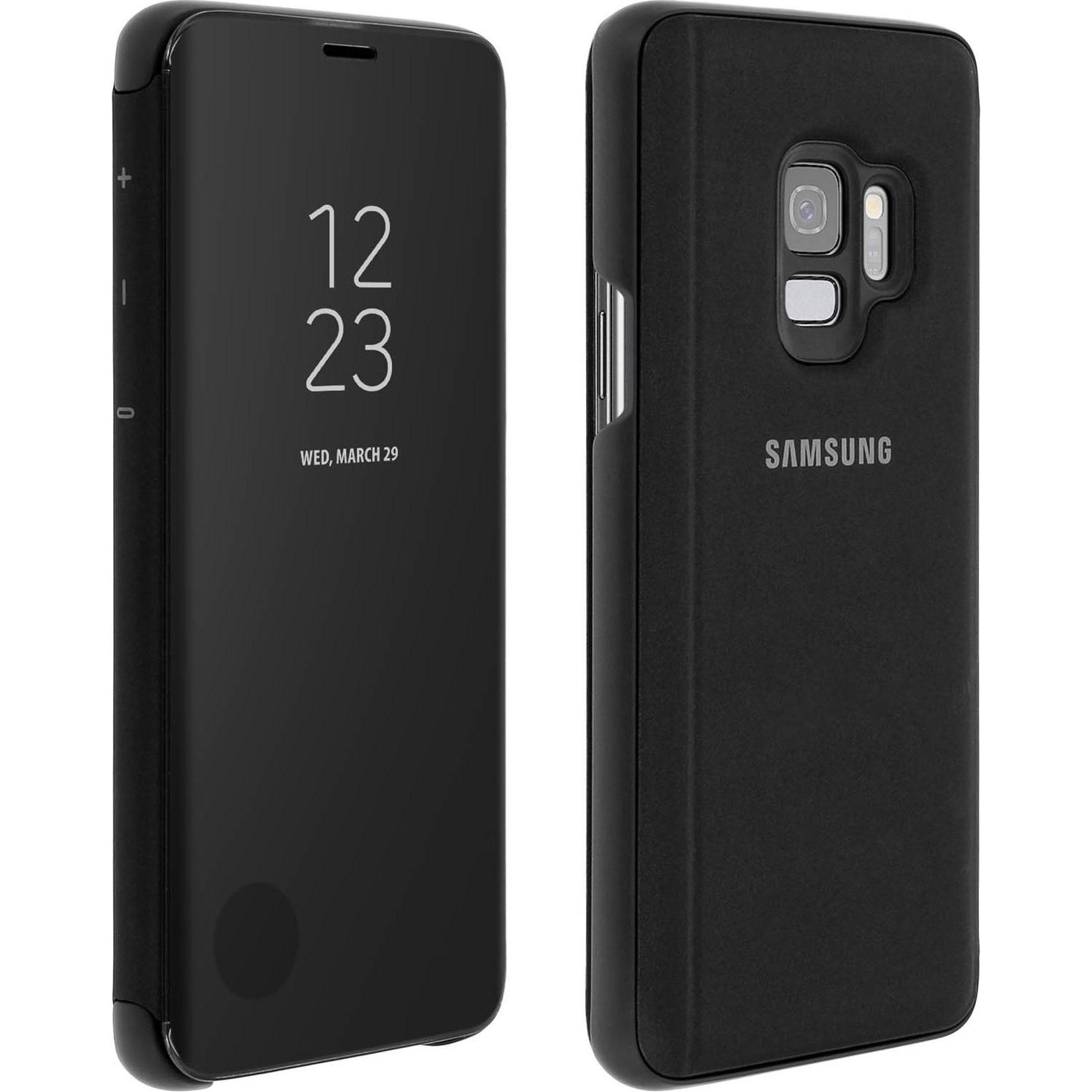 Samsung Clear View (Samsung Galaxy S9), Smartphone Hülle, Schwarz