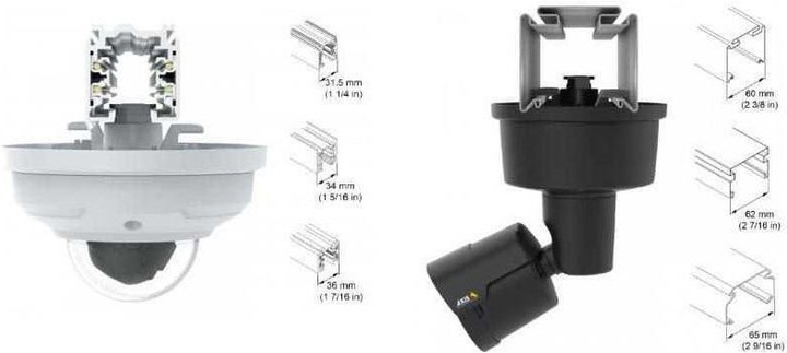 Image du produit Axis Support de rail lumineux T91A33 (Kit de montage)