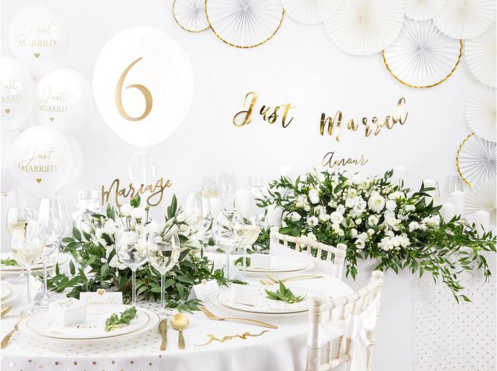 Productafbeelding Partydeco Tafelkleed, wit, 300cm (1 pkt / 1 st.) (30 x 30 cm)